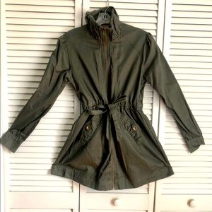 Olive green coat